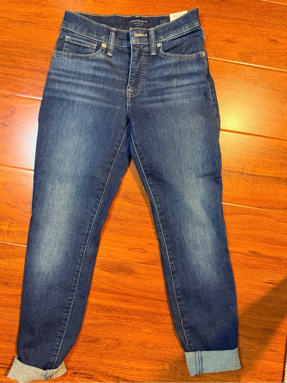 Lucky Brand Dark Wash Cropped Slim Jeans NWT